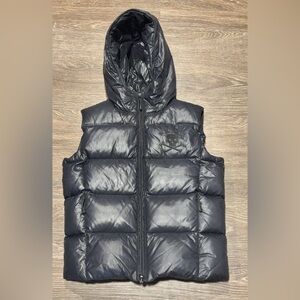 NWOT Vintage 2004 Ralph Lauren Rugby Black Puffer Vest Size XS